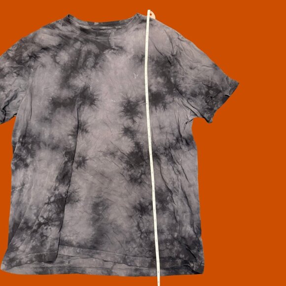 American Eagle Black Tie-Dye Tee – Size L | Super Soft Cotton Unisex Streetwear - Picture 7 of 9